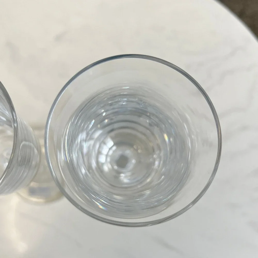 Vtg Towle Crystal Champagne Flutes‎ Austria Stemware Wedding Bridal Shower MCM